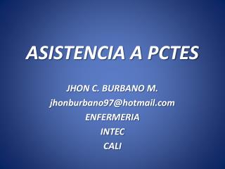 ASISTENCIA A PCTES