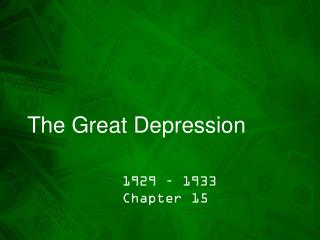 The Great Depression