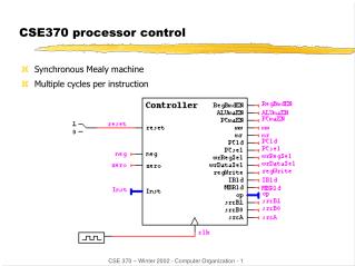 CSE370 processor control