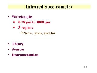 Infrared Spectrometry