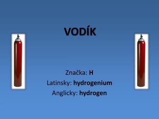 VODÍK