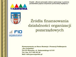 Stowarzyszenie na Rzecz Rozwoju i Promocji Podkarpacia „Pro Carpathia”