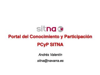 Portal del Conocimiento y Participación PCyP SITNA