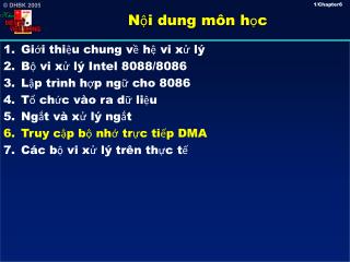 Nội dung môn học