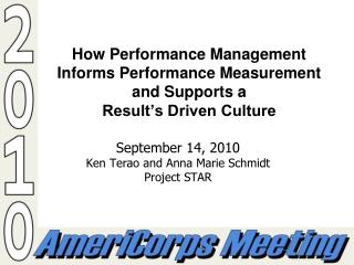 How Performance Management Informs Performance Measurement and Supports a Result’s Driven Culture