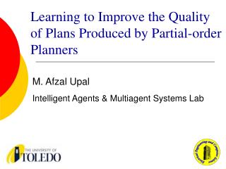 Learning to Improve the Quality of Plans Produced by Partial-order Planners