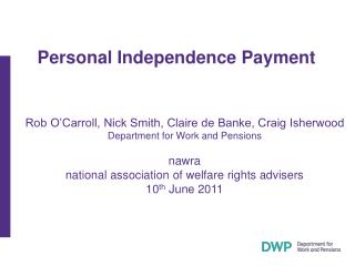 Personal Independence Payment