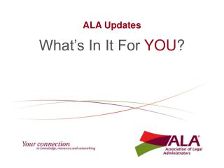 ALA Updates