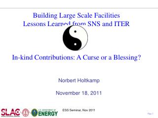 Norbert Holtkamp November 18, 2011