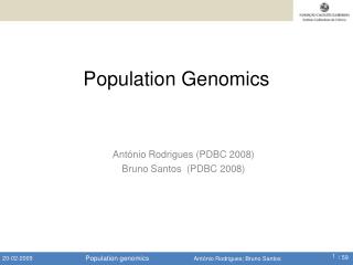 Population Genomics