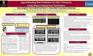 Ligand Binding Site Prediction for HIV-1 Protease using Shape Comparison Techniques