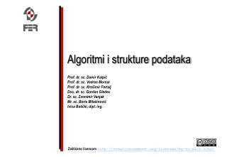 Algoritmi i strukture podataka