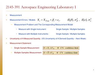 2145-391 Aerospace Engineering Laboratory I