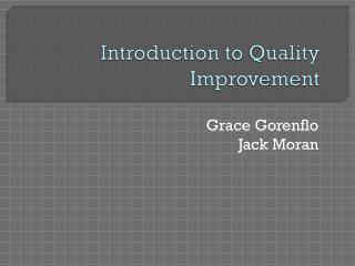 Introduction to Quality Improvement