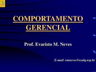 COMPORTAMENTO GERENCIAL