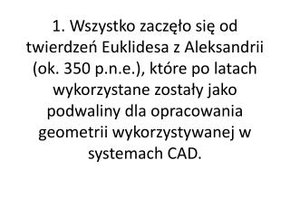 5. Co miały umożliwić systemy CAD?