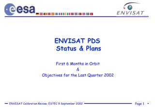 ENVISAT PDS Status &amp; Plans