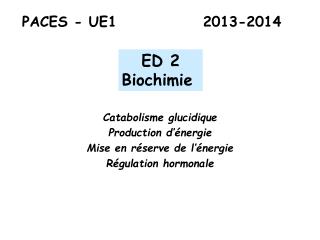 PACES - UE1 2013-2014