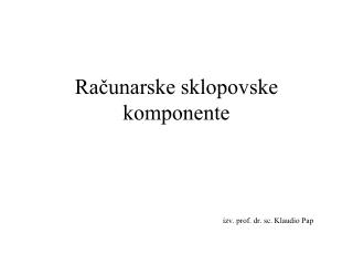 Računarske sklopovske komponente