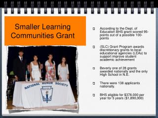 Smaller Learning Communities Grant