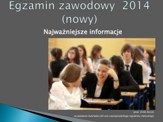 Egzamin zawodowy 2014 (nowy)