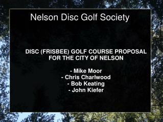 Nelson Disc Golf Society