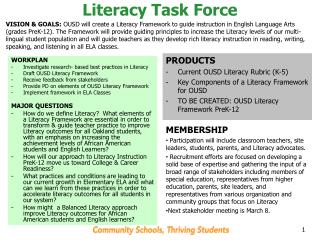 Literacy Task Force