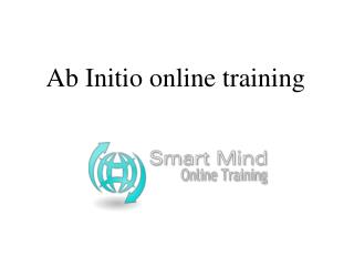 Ab Initio online training in USA,UK,AUS