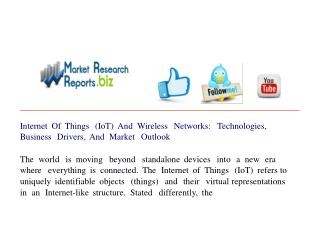 Internet Of Things (IoT) And Wireless Networks: Technologies