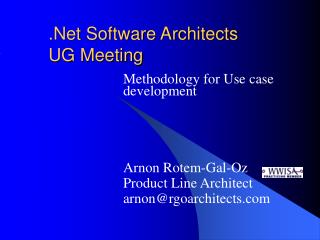 .Net Software Architects UG Meeting