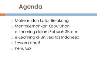 Agenda