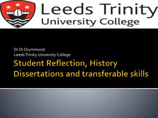 Student Reflection, History Dissertations and transferable skills