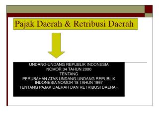 Pajak Daerah &amp; Retribusi Daerah