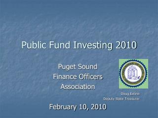 Public Fund Investing 2010