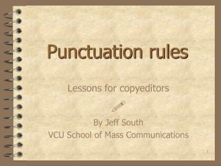 Punctuation rules