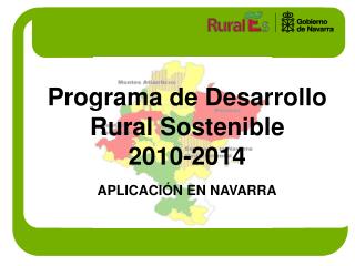 Programa de Desarrollo Rural Sostenible 2010-2014