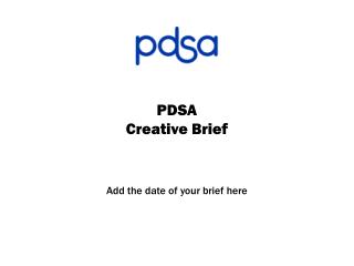 PDSA Creative Brief