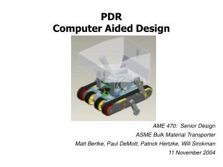 PDR Computer Aided Design