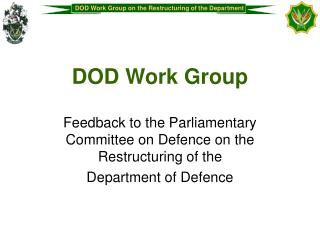 DOD Work Group