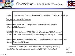 Overview – LEAPS AP215 Translators