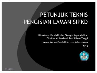 PETUNJUK TEKNIS