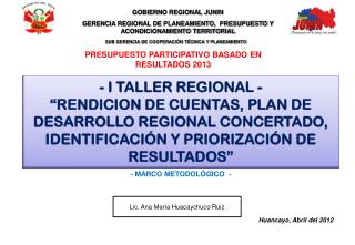 GOBIERNO REGIONAL JUNIN