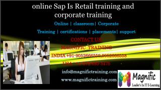 online Sap Is Retail training and corporate training