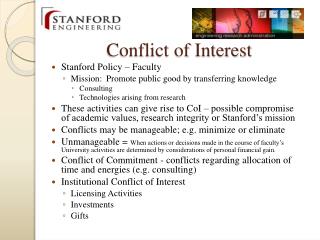 Conflict of Interest