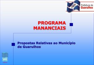 PROGRAMA MANANCIAIS