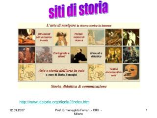 siti di storia