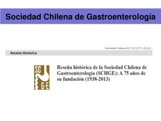 Sociedad Chilena de Gastroenterología