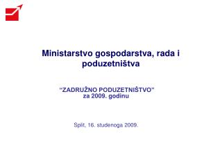 Ministarstvo gospodarstva, rada i poduzetništva