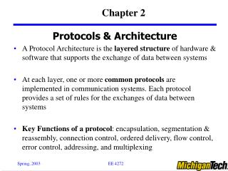 Protocols &amp; Architecture