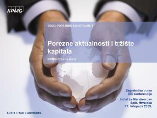 Porezne aktualnosti i tržište kapitala